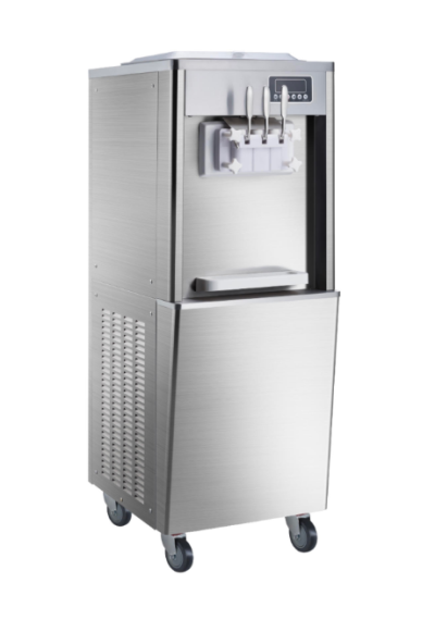 lágyfagylaltgép levegődúsító pumpával 